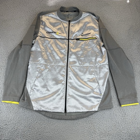 Oregon Ducks Nike Doernbecher Stomp Out Cancer Awareness Reflective Zip Jacket L - Picture 1 of 11